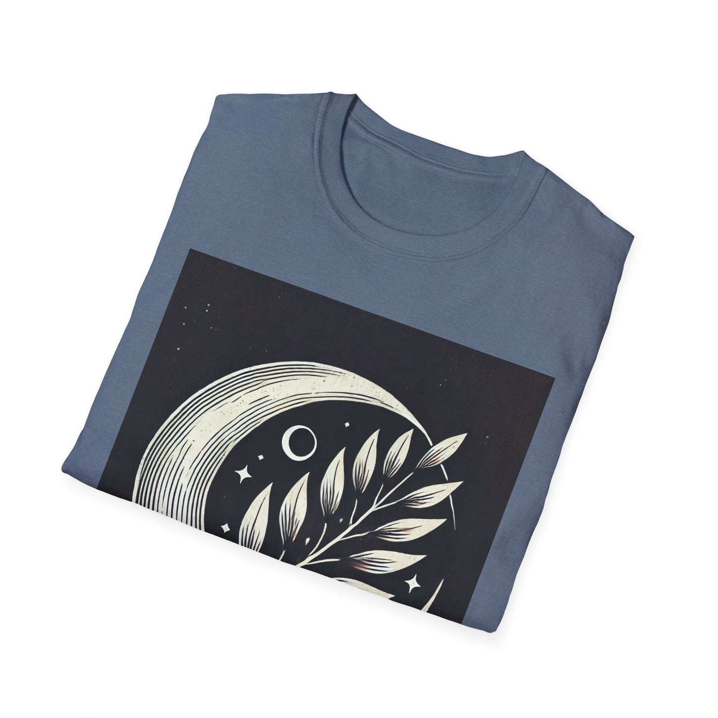 Celestial Moon Leaf T-Shirt