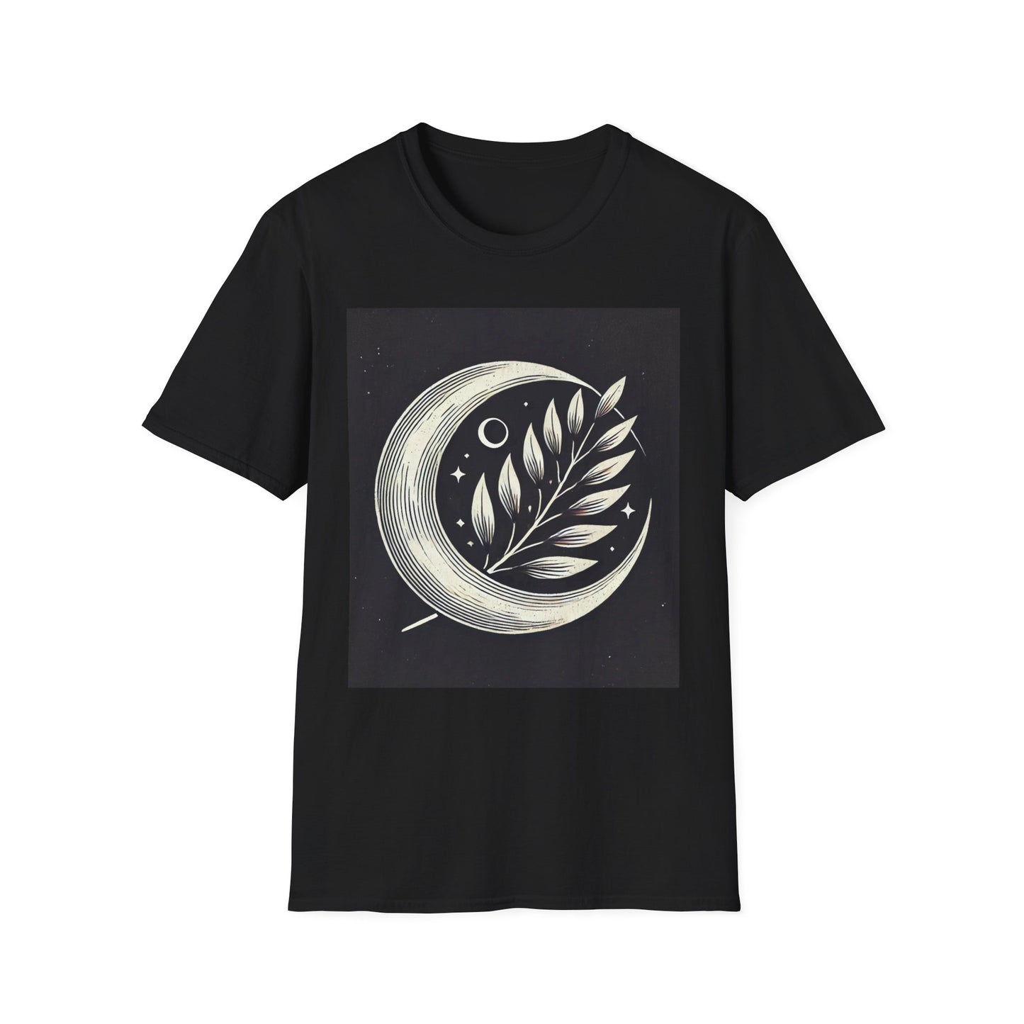 Celestial Moon Leaf T-Shirt