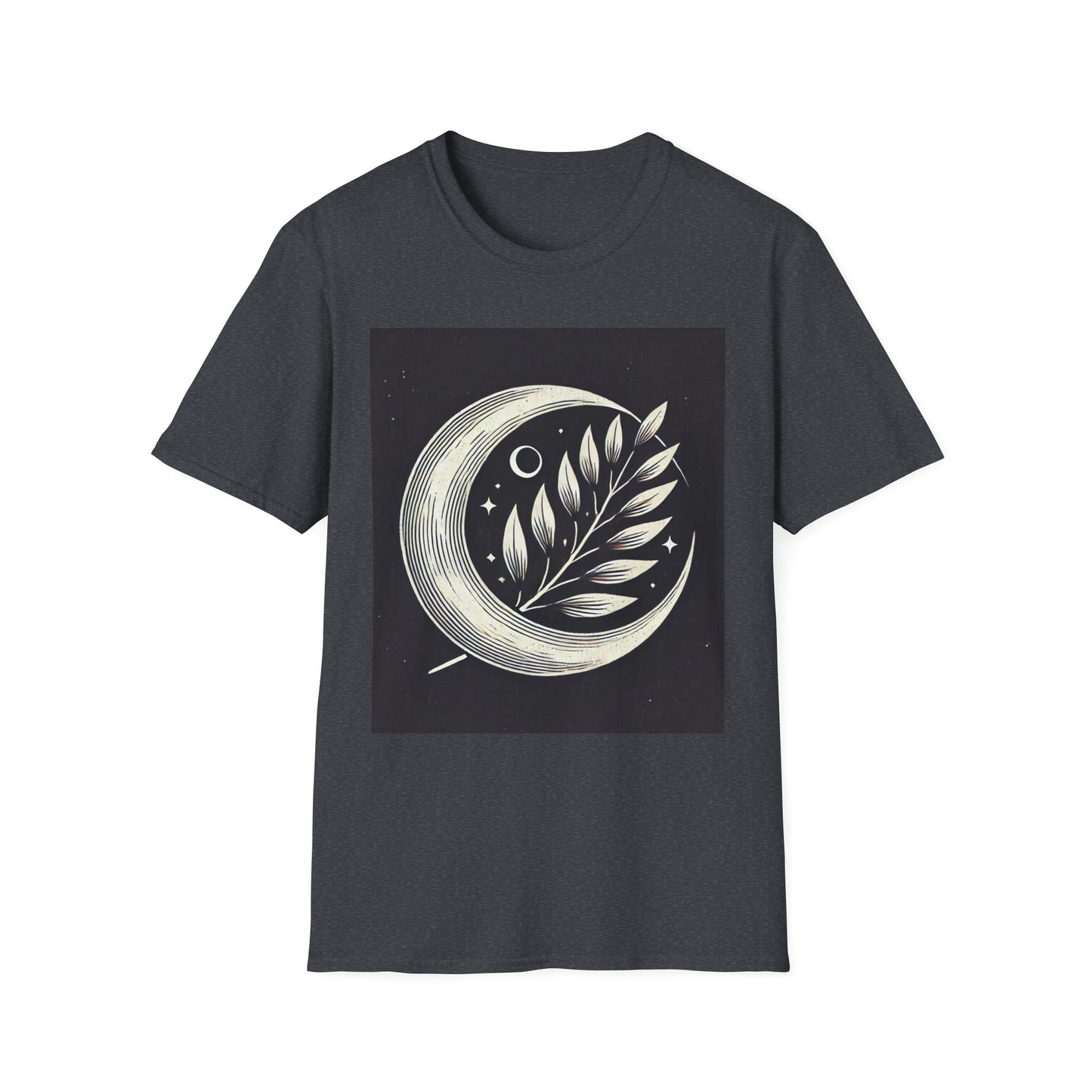 Celestial Moon Leaf T-Shirt