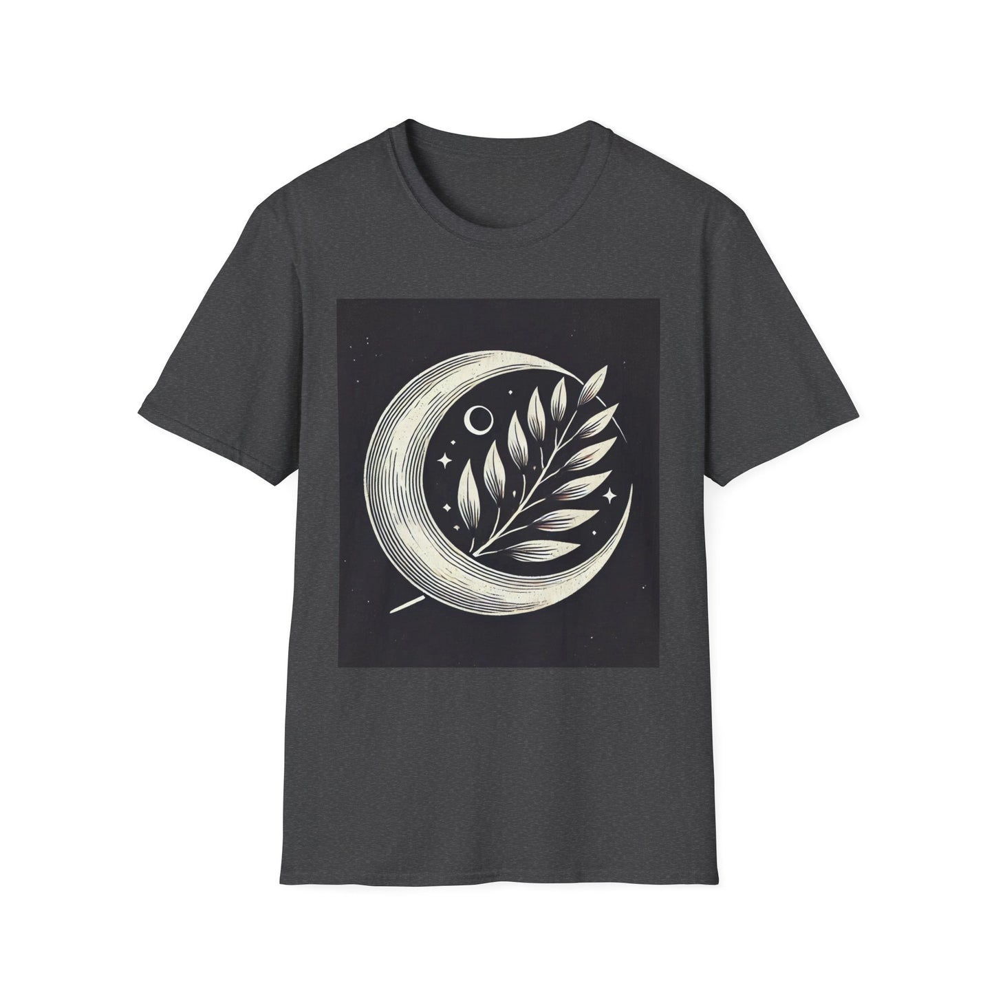 Celestial Moon Leaf T-Shirt