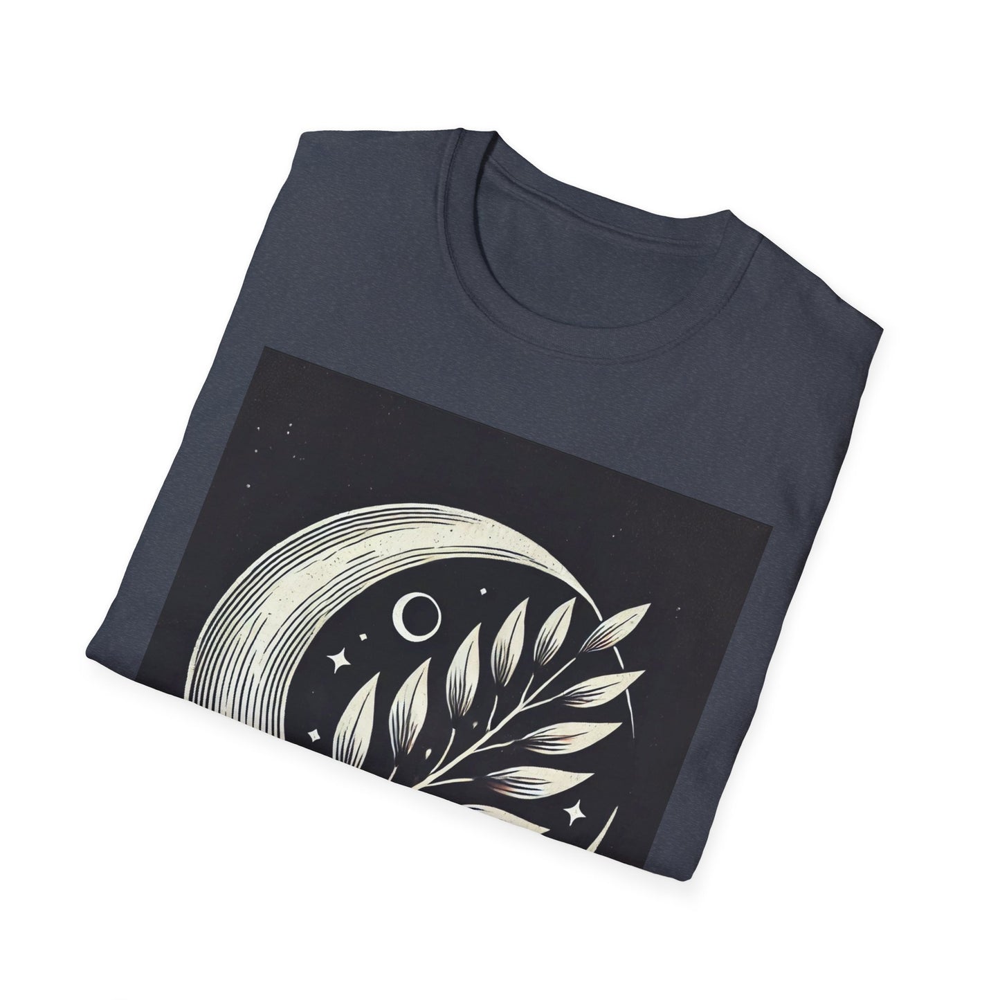 Celestial Moon Leaf T-Shirt