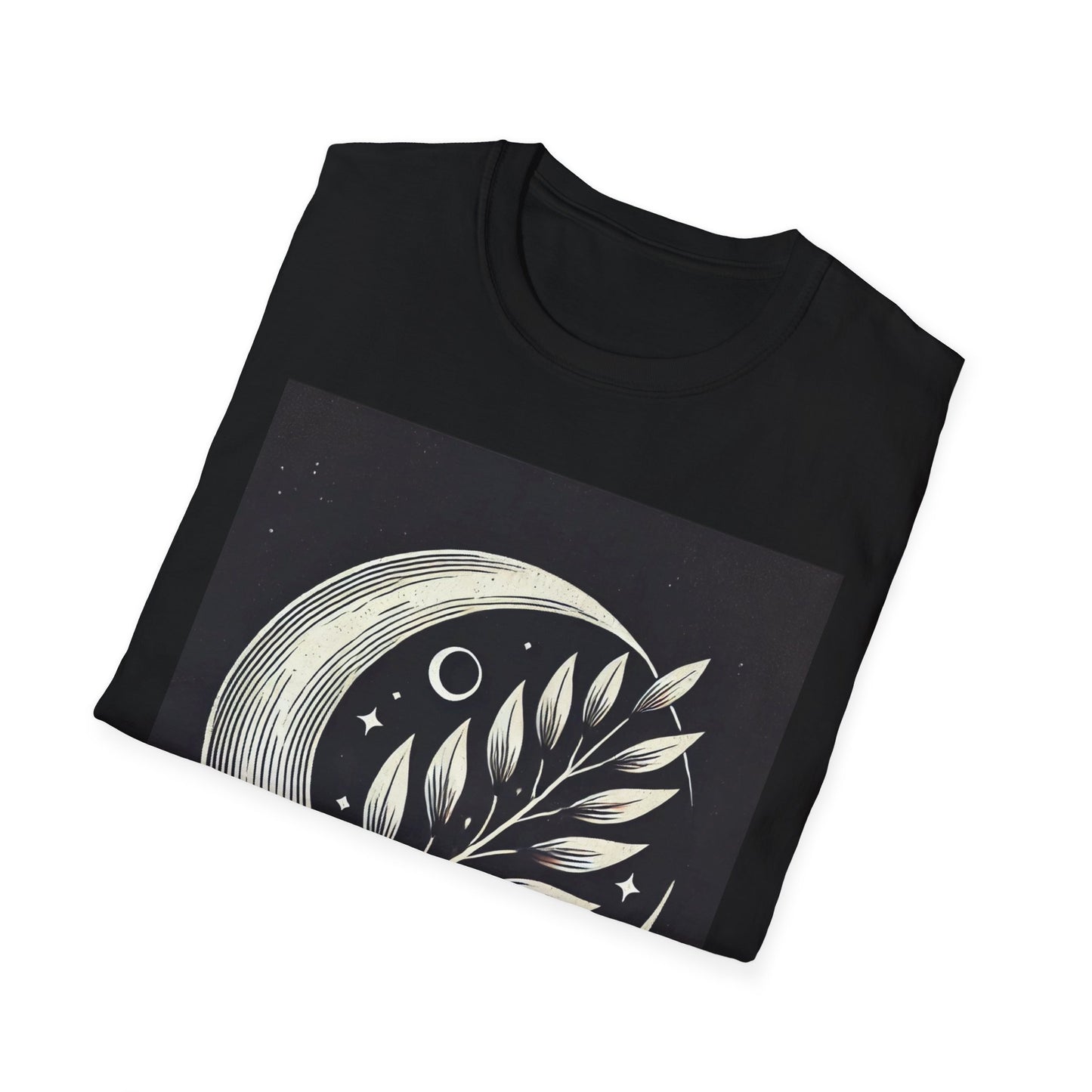 Celestial Moon Leaf T-Shirt