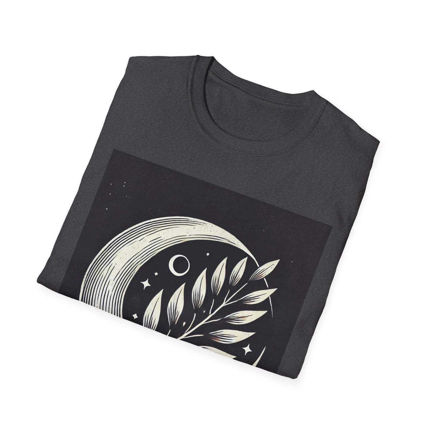 Celestial Moon Leaf T-Shirt