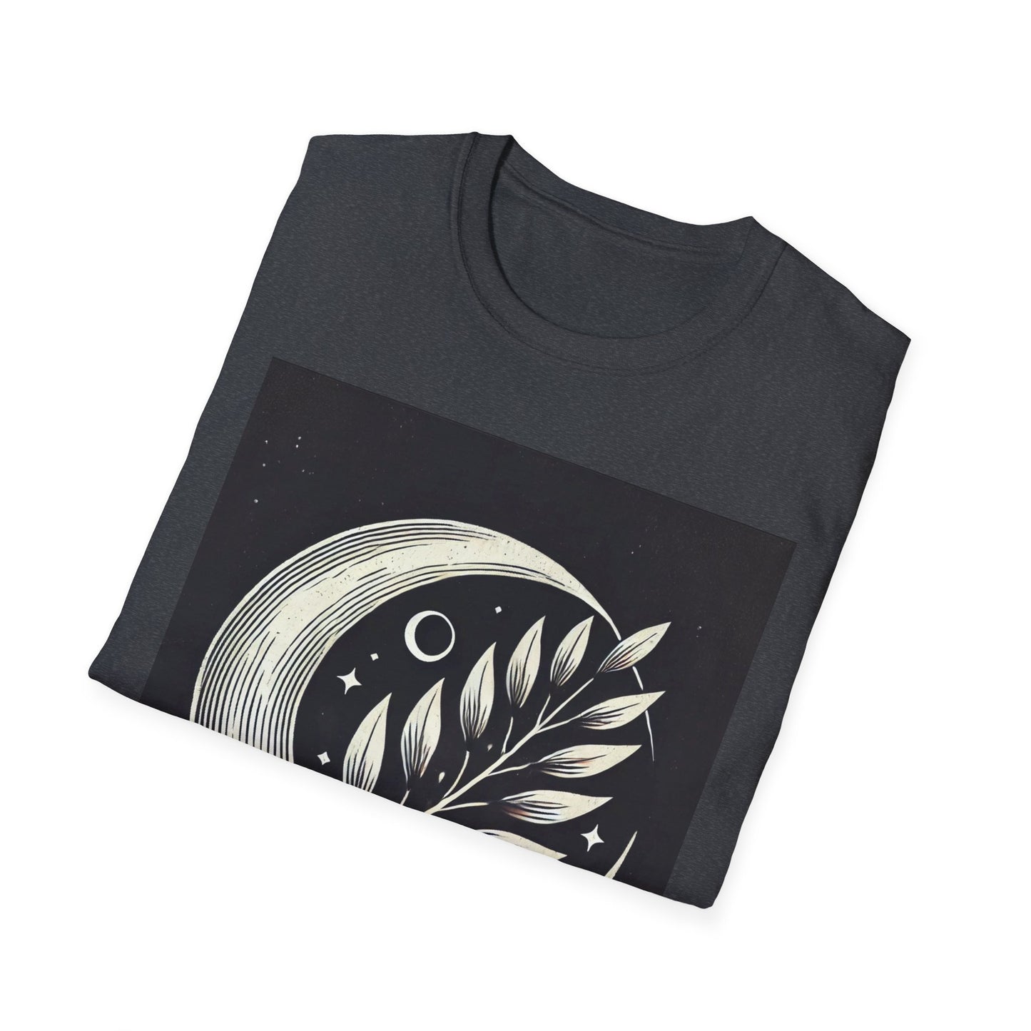 Celestial Moon Leaf T-Shirt