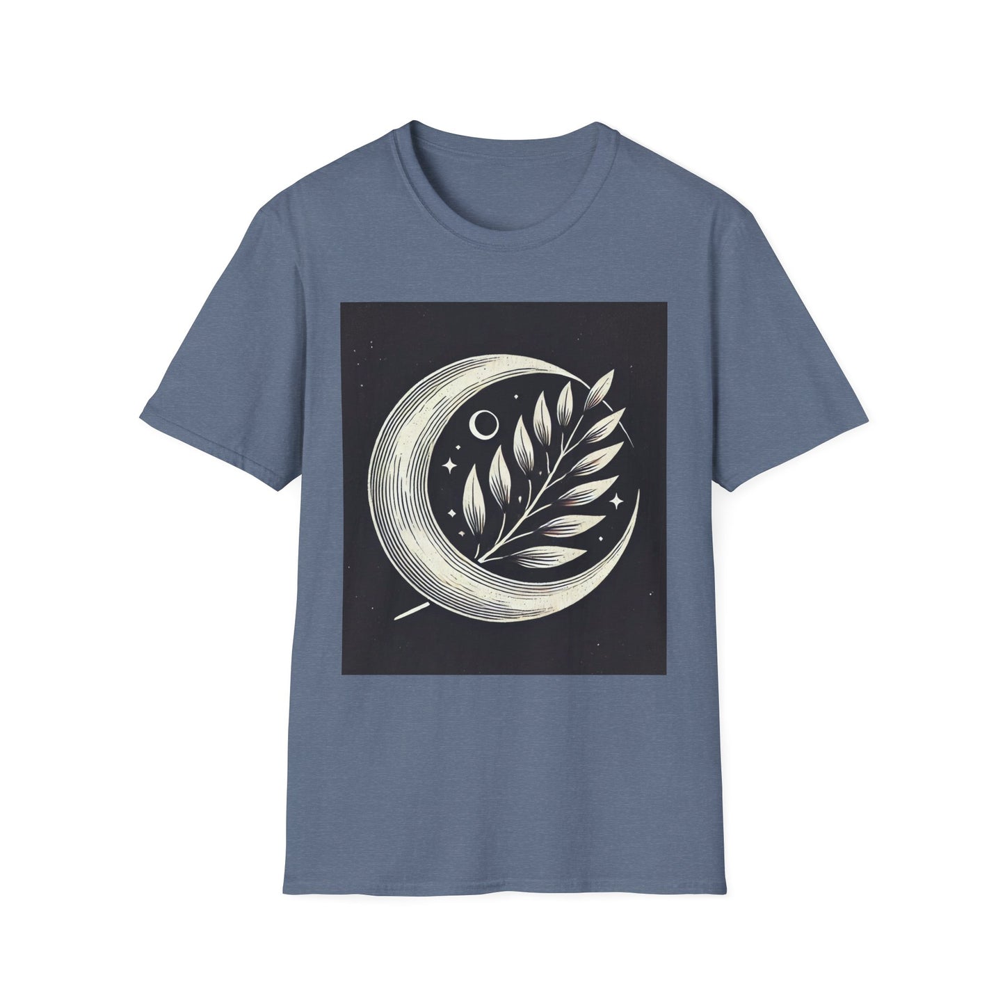 Celestial Moon Leaf T-Shirt