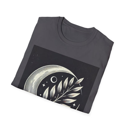 Celestial Moon Leaf T-Shirt