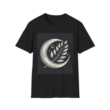 Celestial Moon Leaf T-Shirt