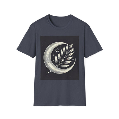 Celestial Moon Leaf T-Shirt