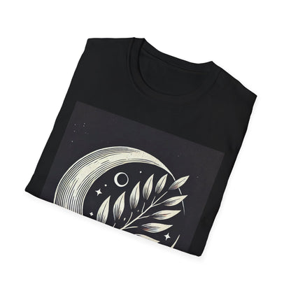 Celestial Moon Leaf T-Shirt